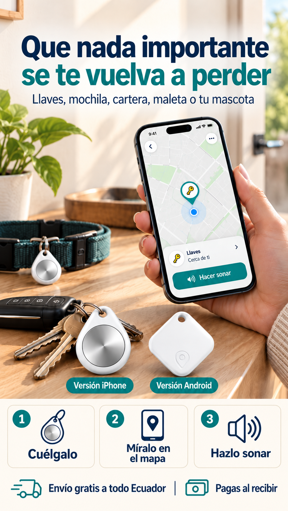 PIN LOCALIZADOR GPS MULTIUSOS IPHONE Y ANDROID