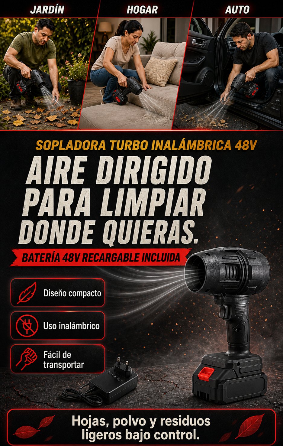 SOPLADORA TURBO INALAMBRICA