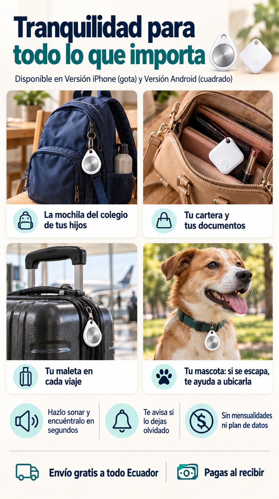 PIN LOCALIZADOR GPS MULTIUSOS IPHONE Y ANDROID