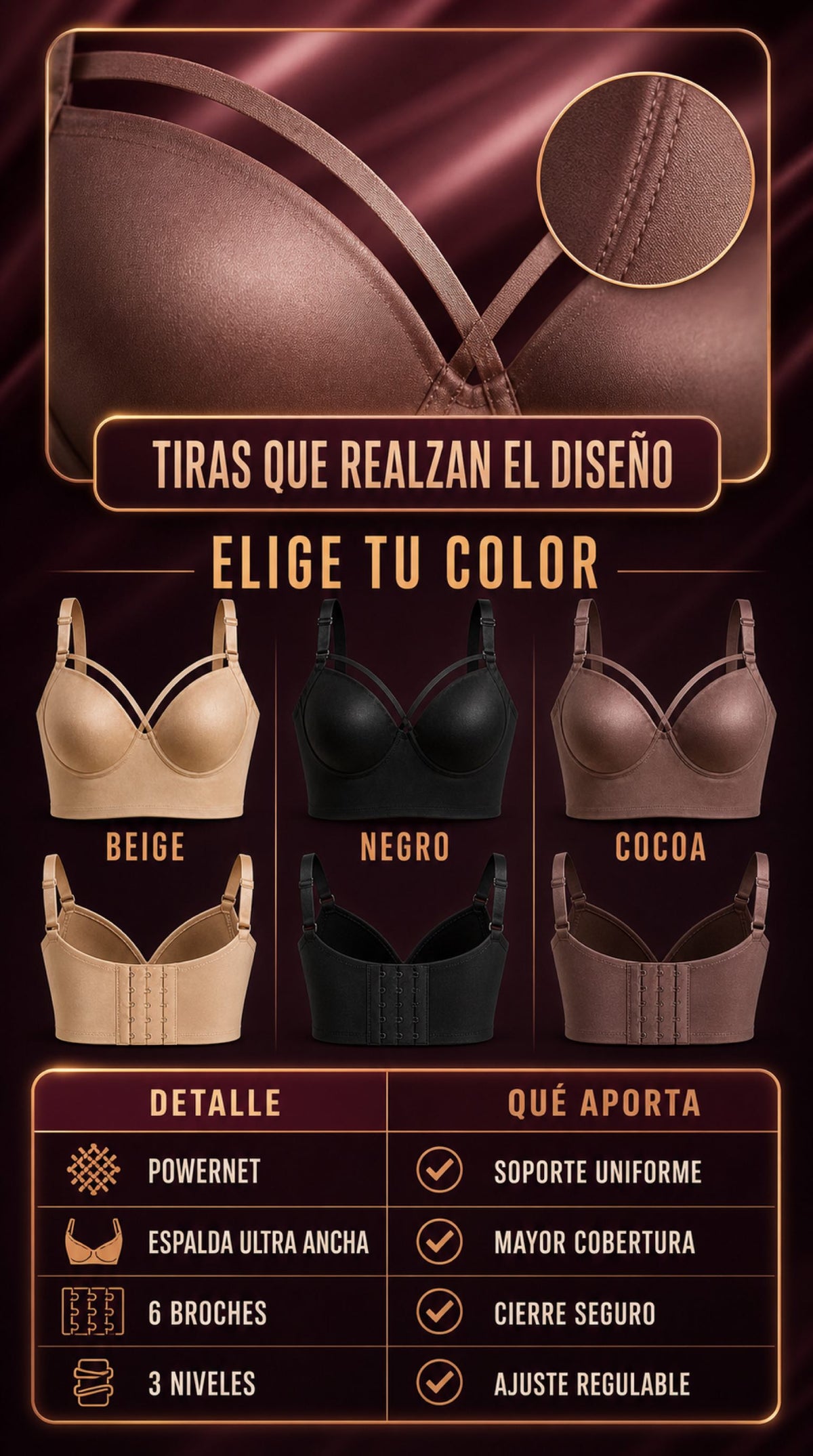 BRASIER FAJA COLOMBIANO
