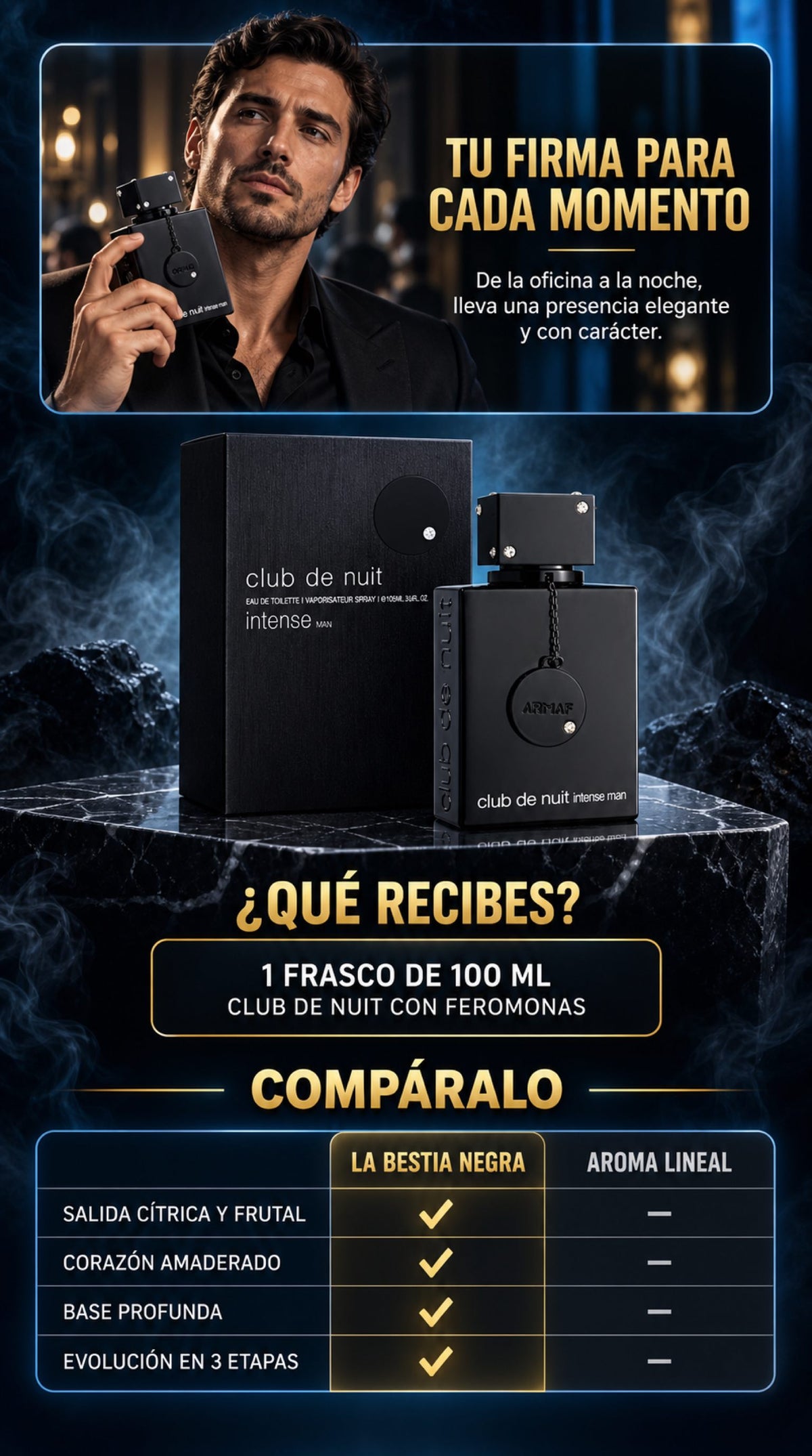 CLUB DE NUIT LA BESTIA NEGRA 100ML