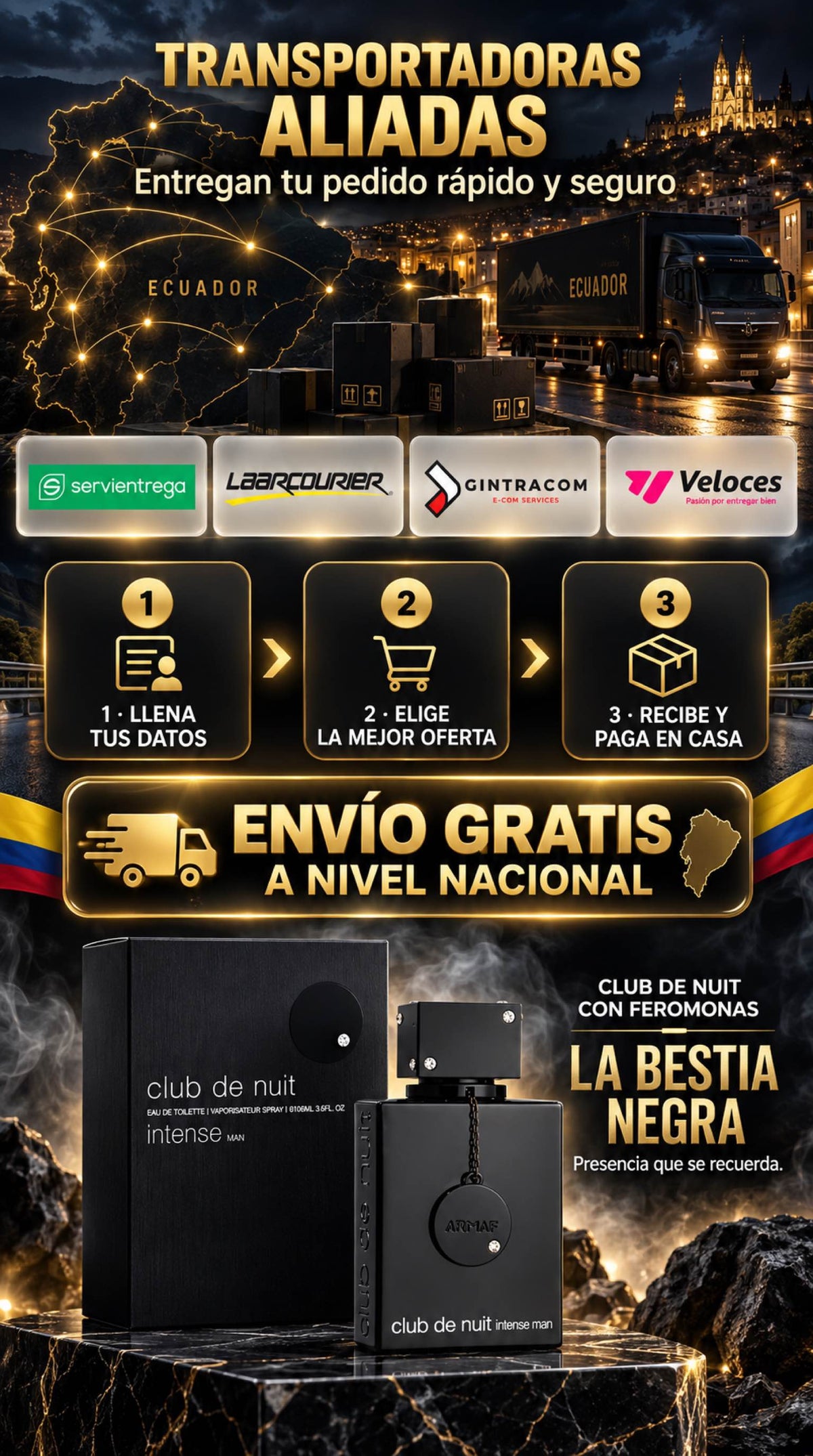 CLUB DE NUIT LA BESTIA NEGRA 100ML