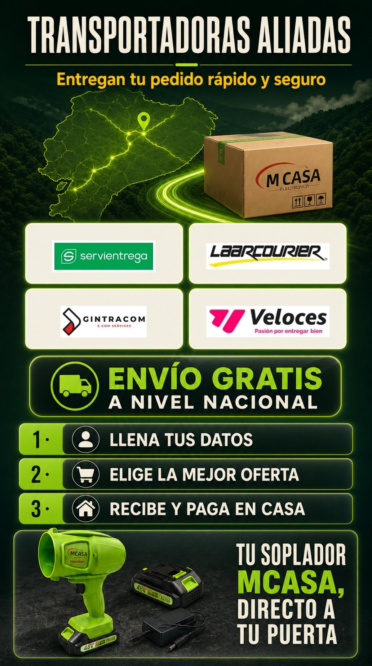 SOPLADORA MCASA RECARGABLE MULTIFUNCIONAL