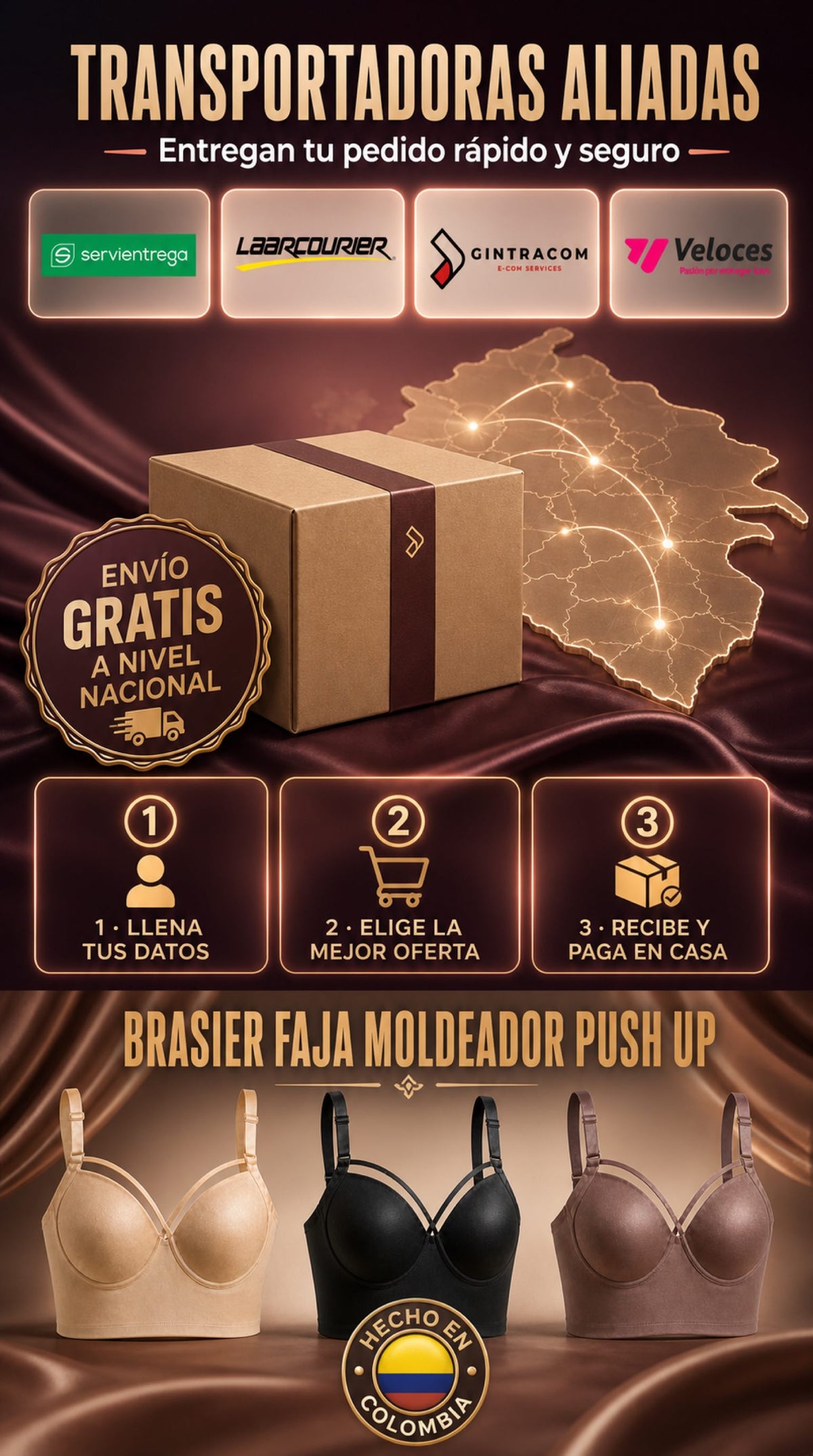 BRASIER FAJA COLOMBIANO