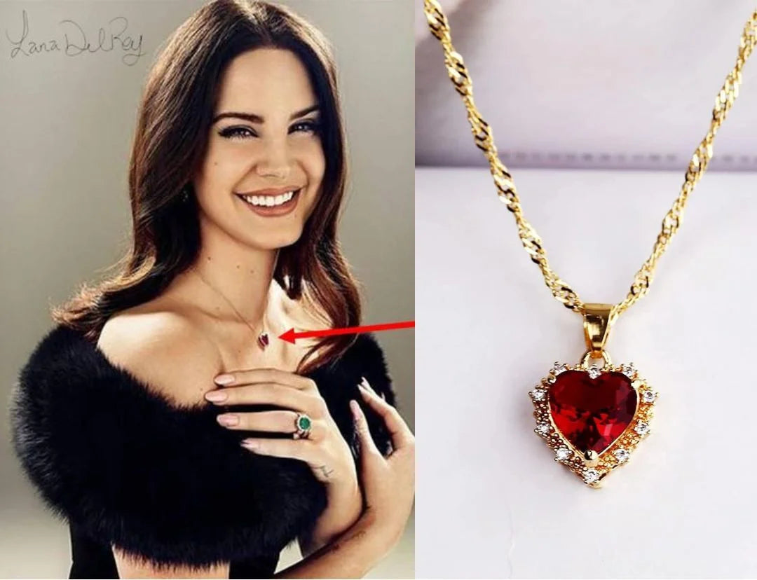 COLLAR CORAZON LANA DE REY