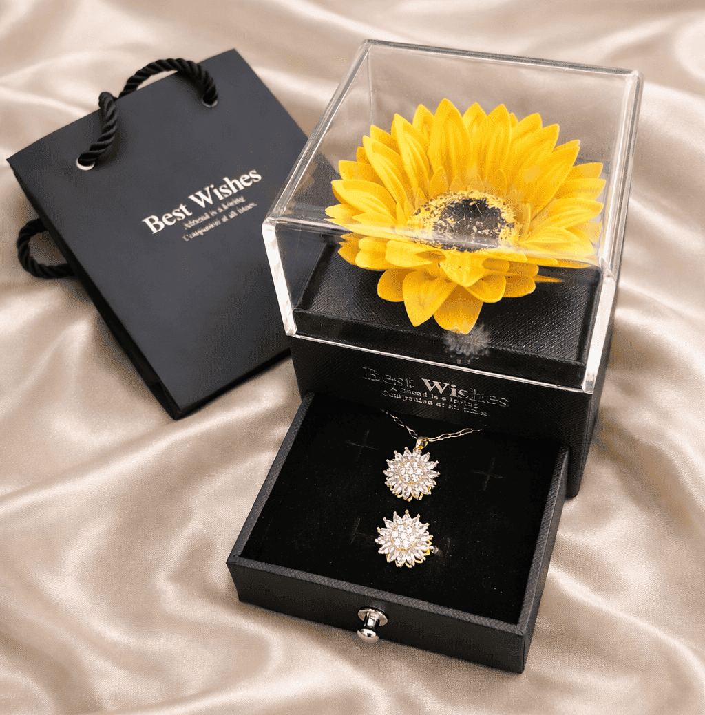 SET DE GIRASOL GIRATORIO CON GIRASOL ETERNO