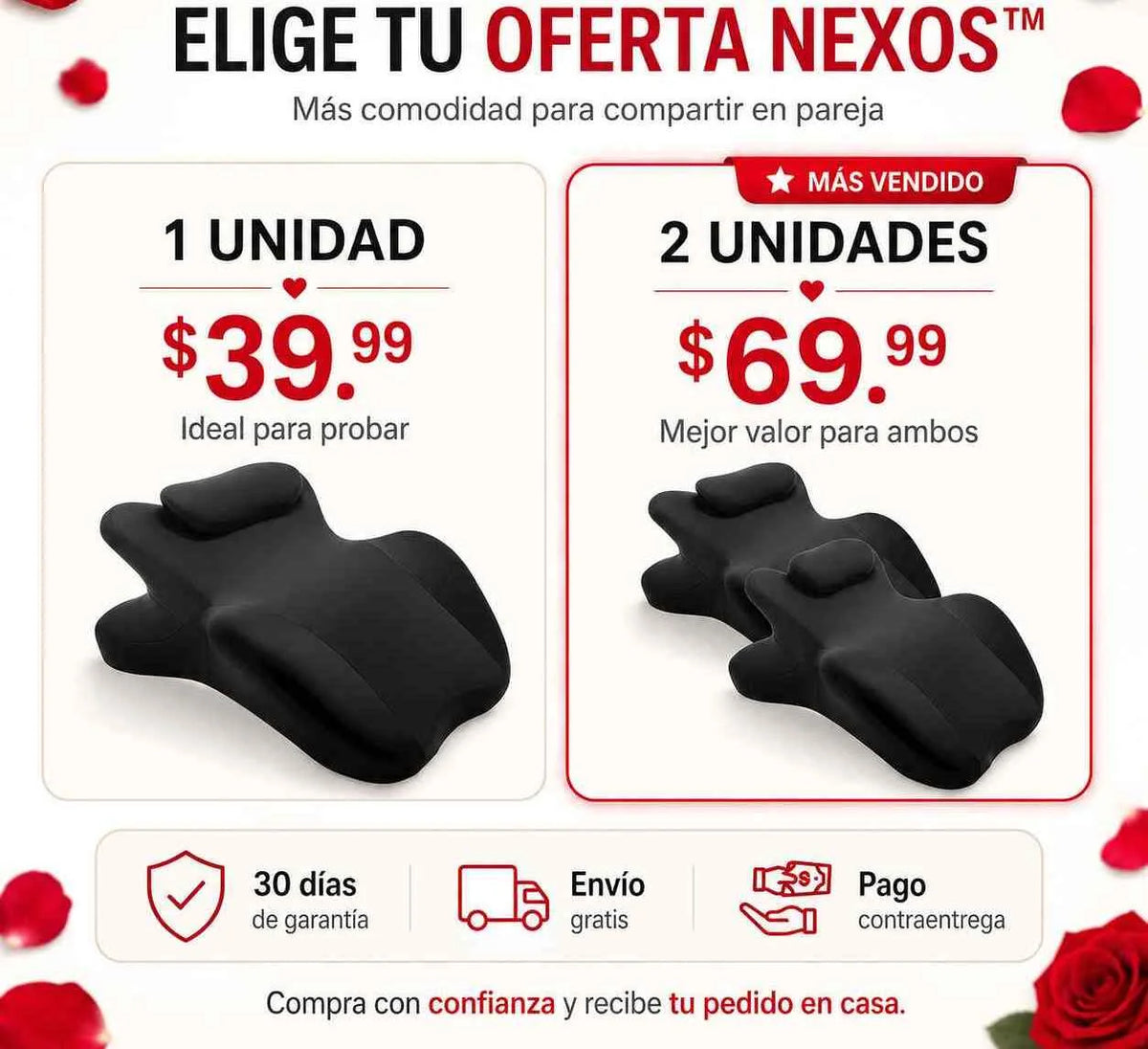 ALMOHADA ERGONÓMICA para PAREJAS