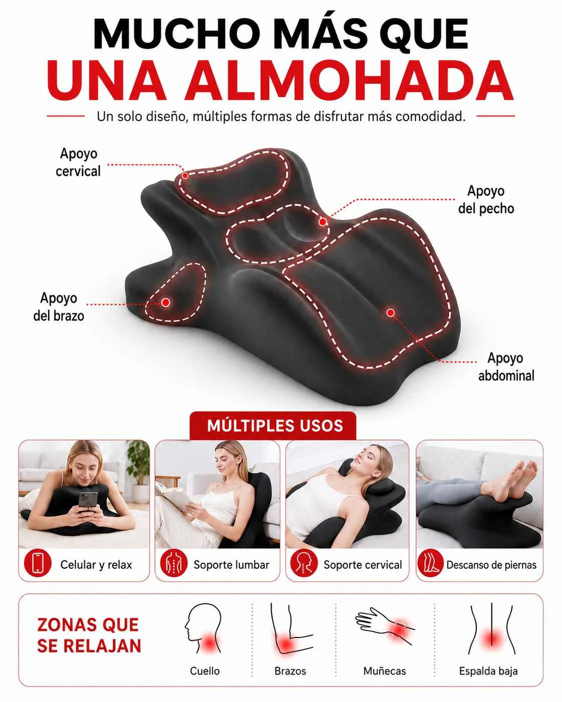 ALMOHADA ERGONÓMICA para PAREJAS