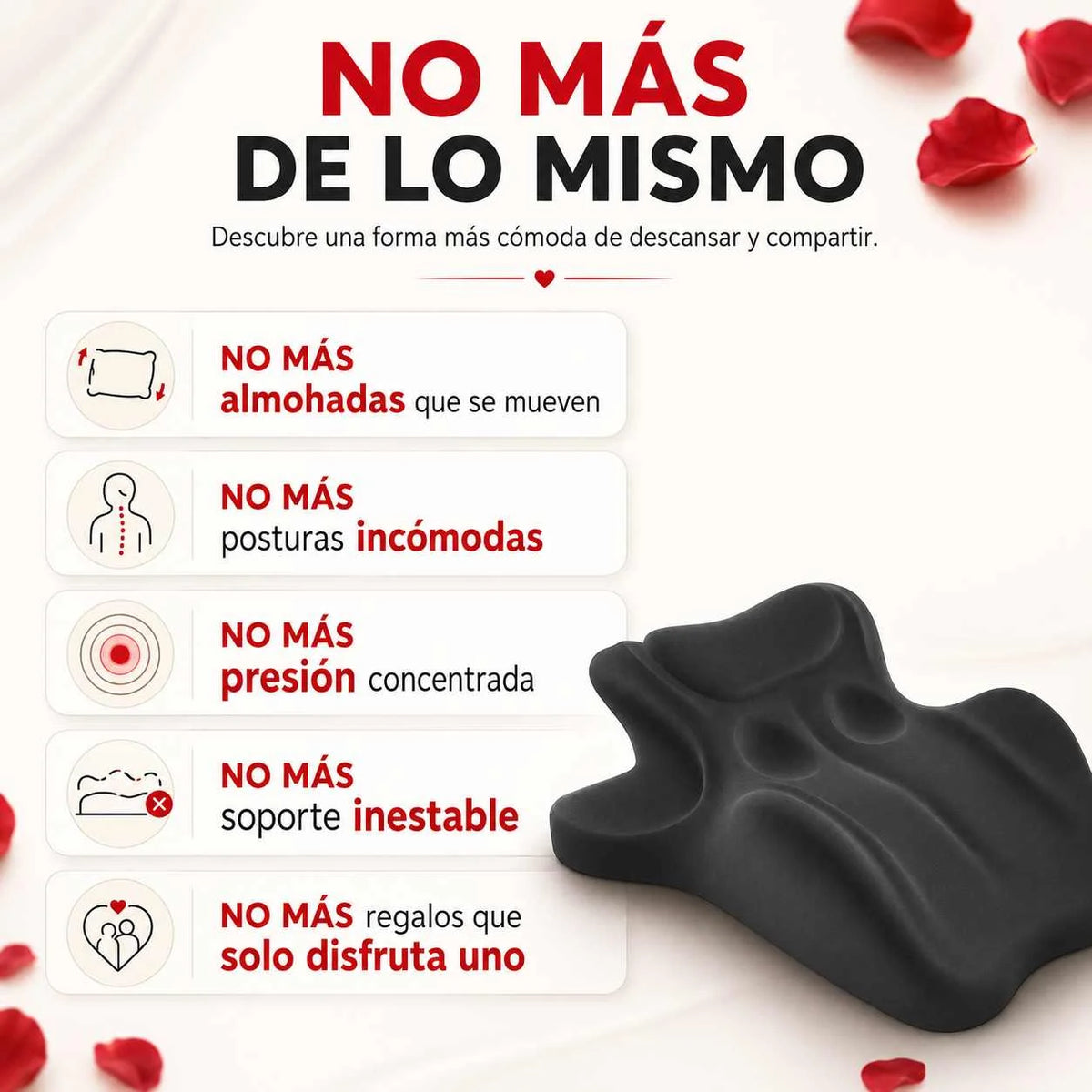 ALMOHADA ERGONÓMICA para PAREJAS