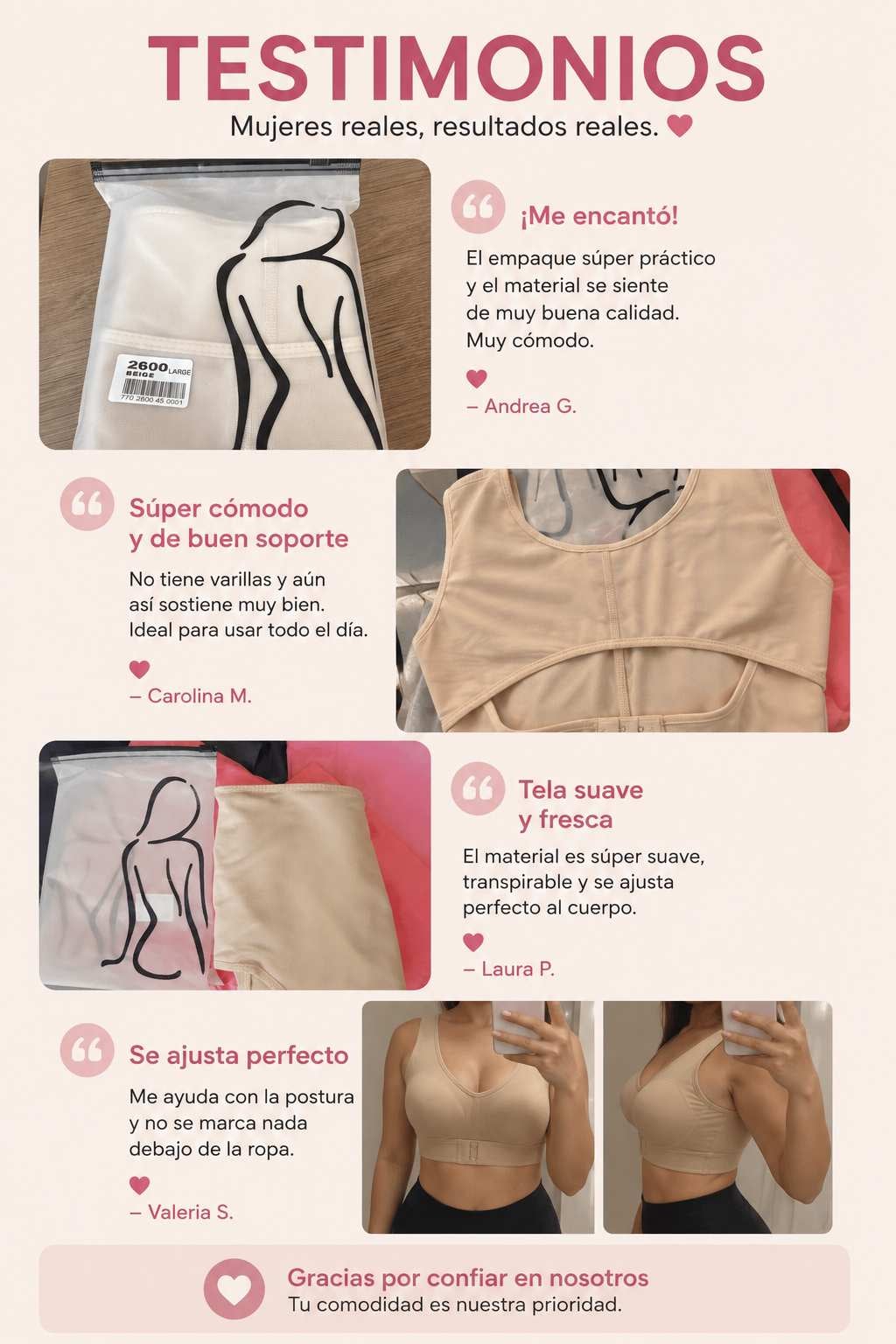 Brasier Soporte Postural