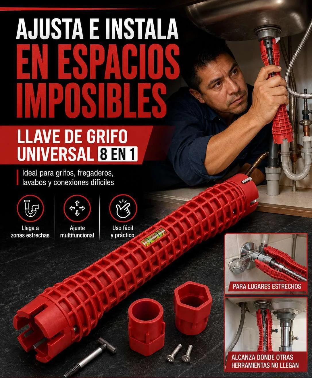 LLAVE UNIVERSAL 8 EN 1