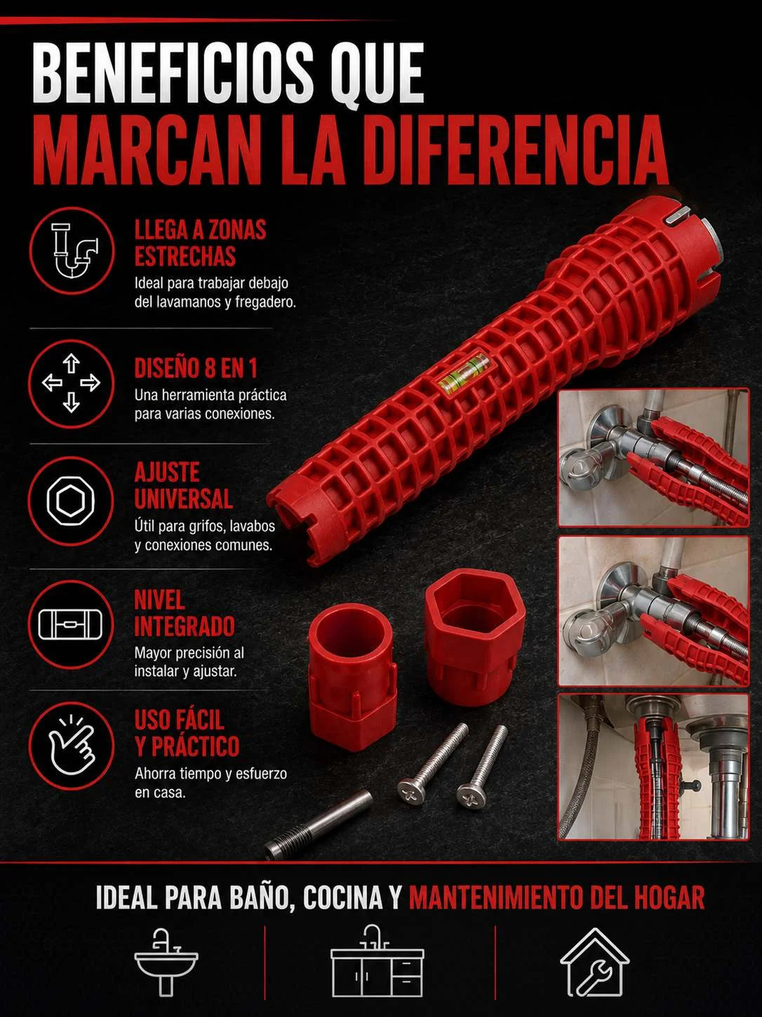 LLAVE UNIVERSAL 8 EN 1