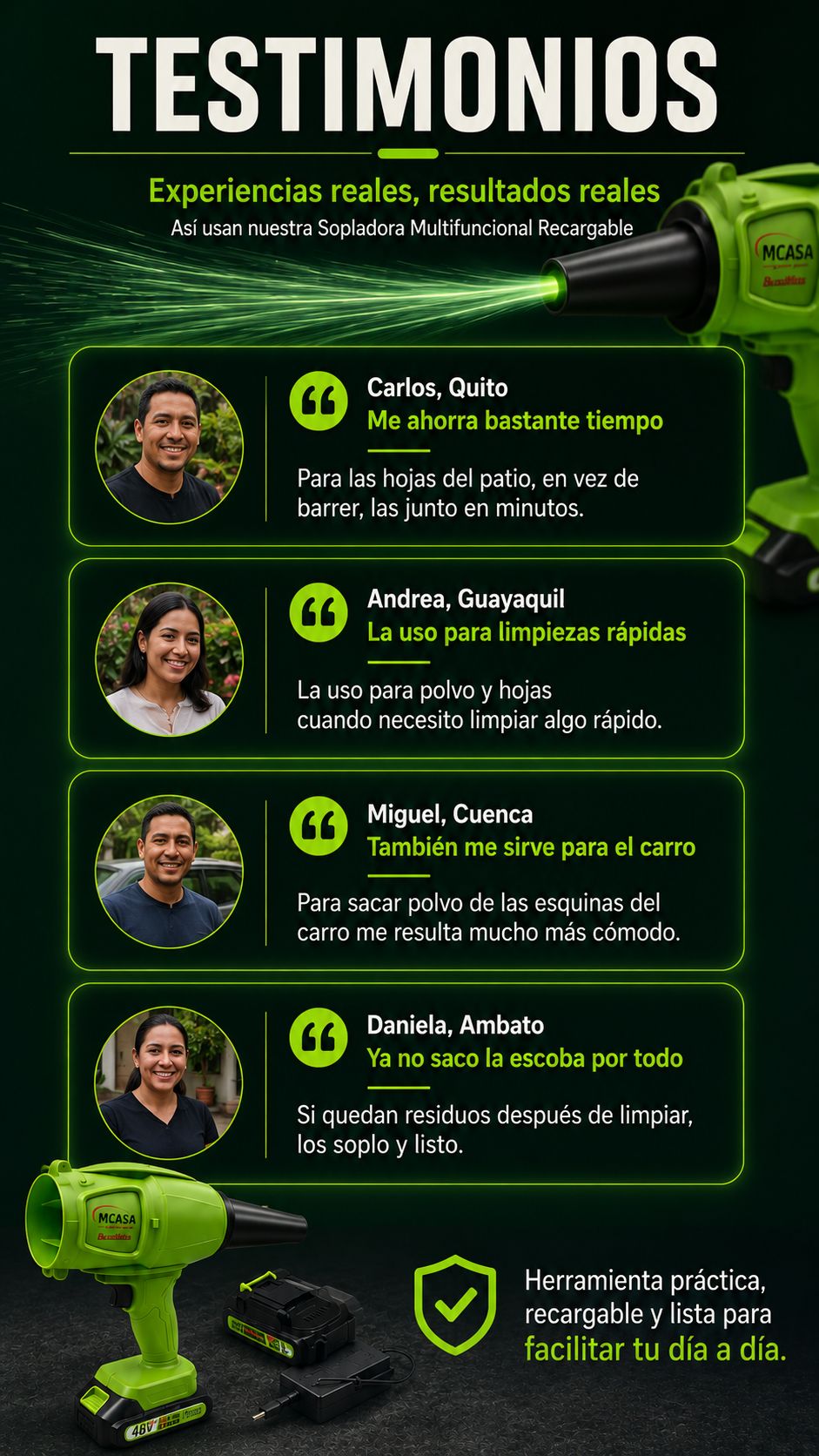SOPLADORA MCASA RECARGABLE MULTIFUNCIONAL