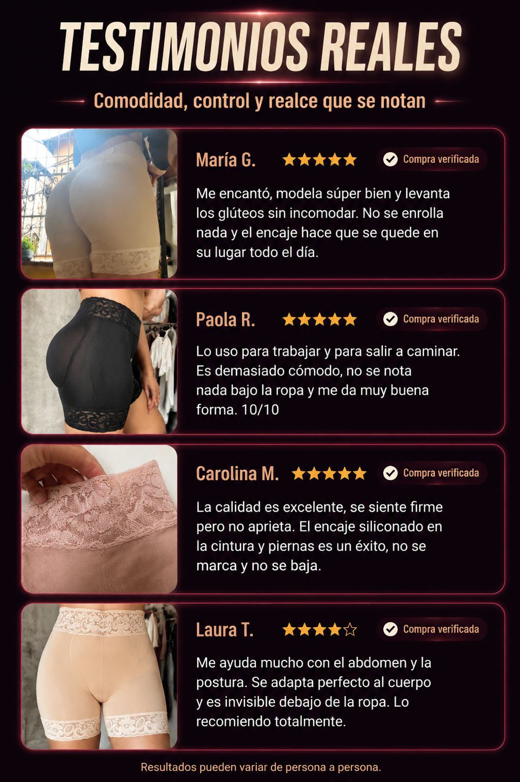 SHORT FAJA LEVANTA COLA COLOMBIANO