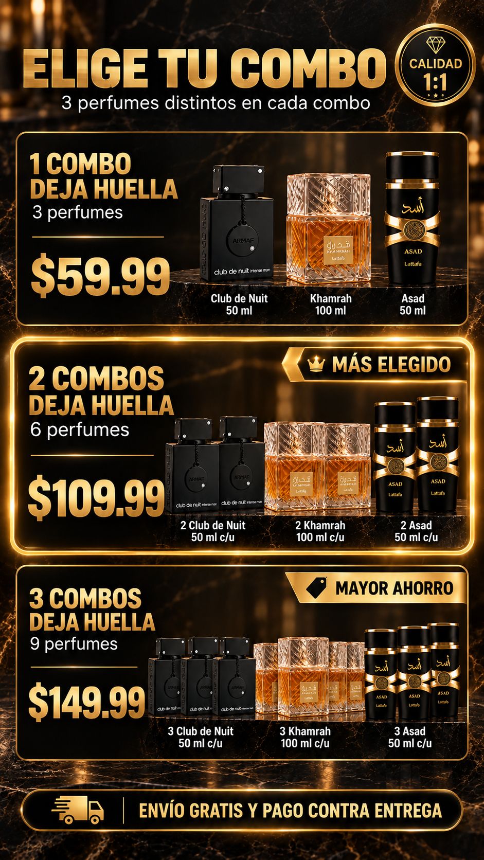 Combo ARABE DEJA HUELLA