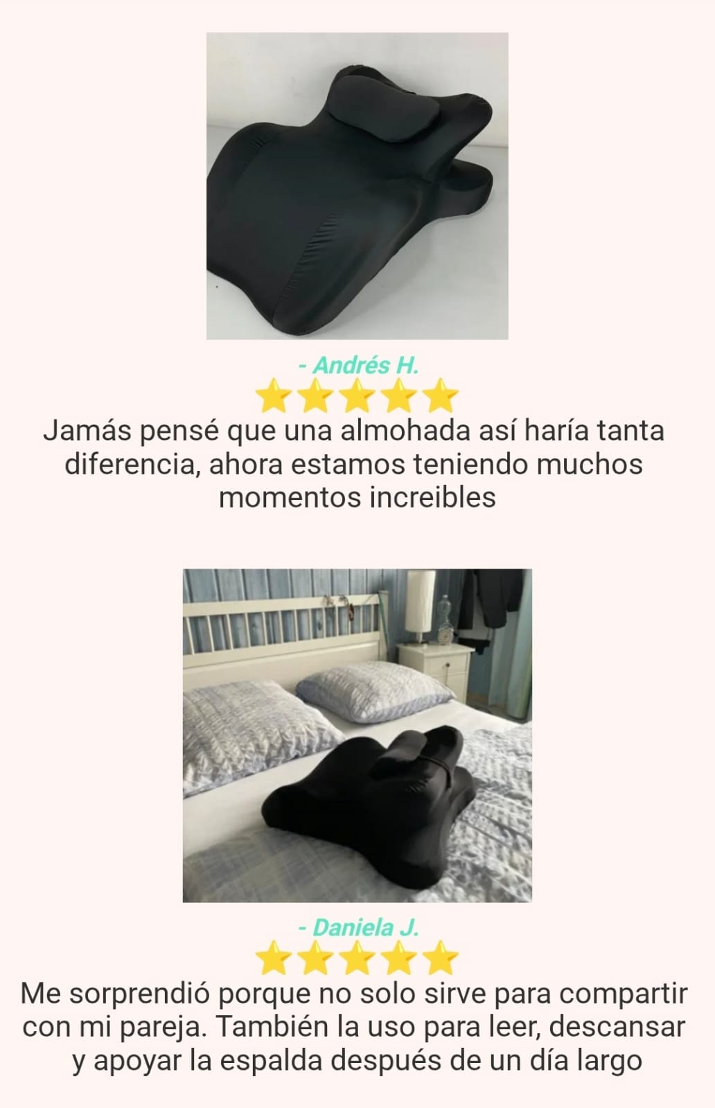 ALMOHADA ERGONÓMICA para PAREJAS