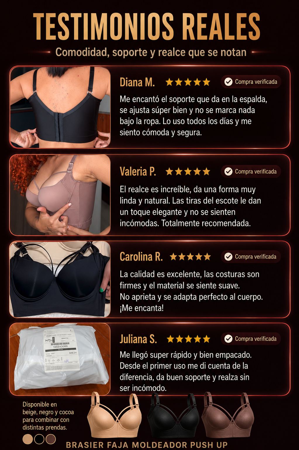 BRASIER FAJA COLOMBIANO
