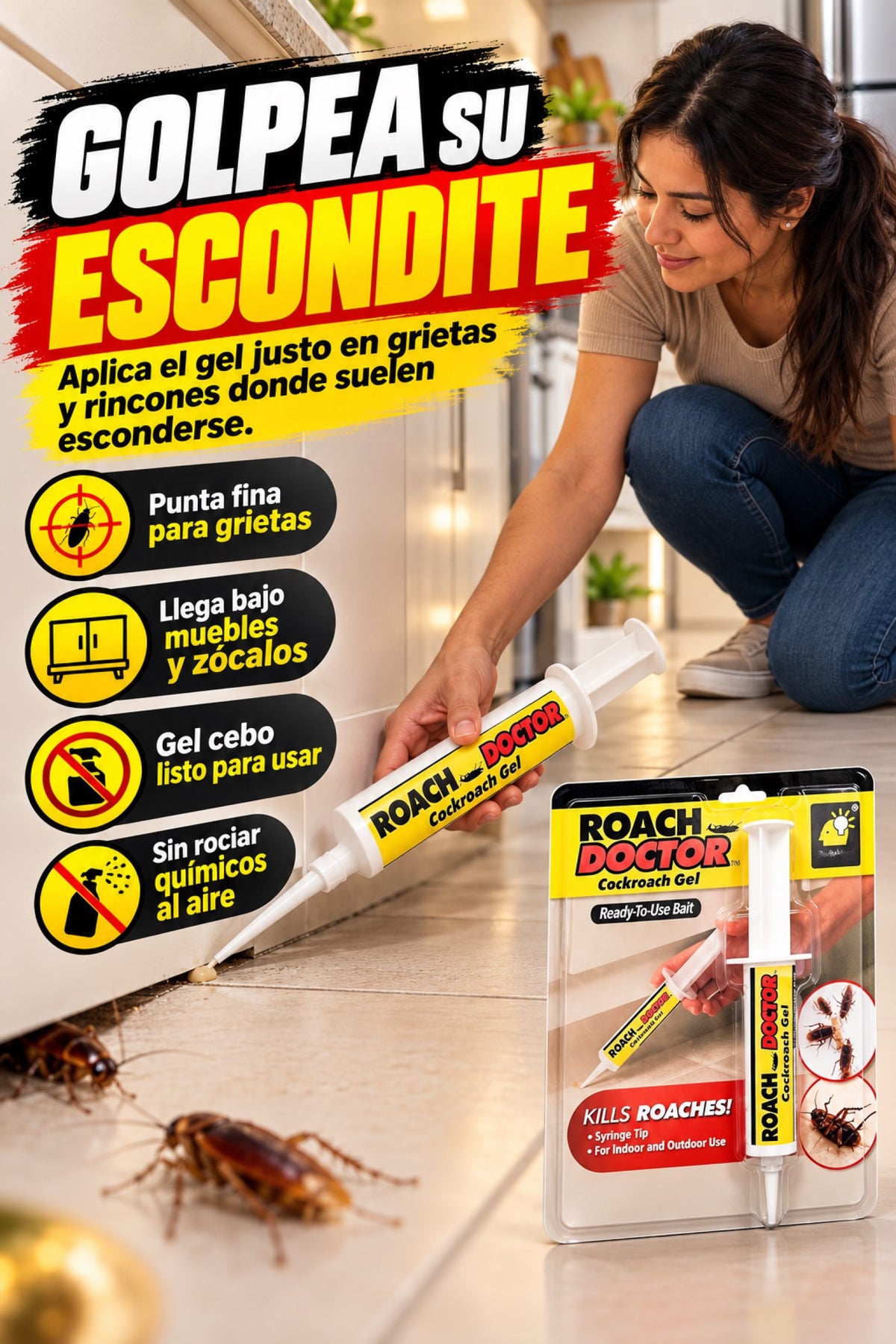 Gel Exterminador de Cucarachas