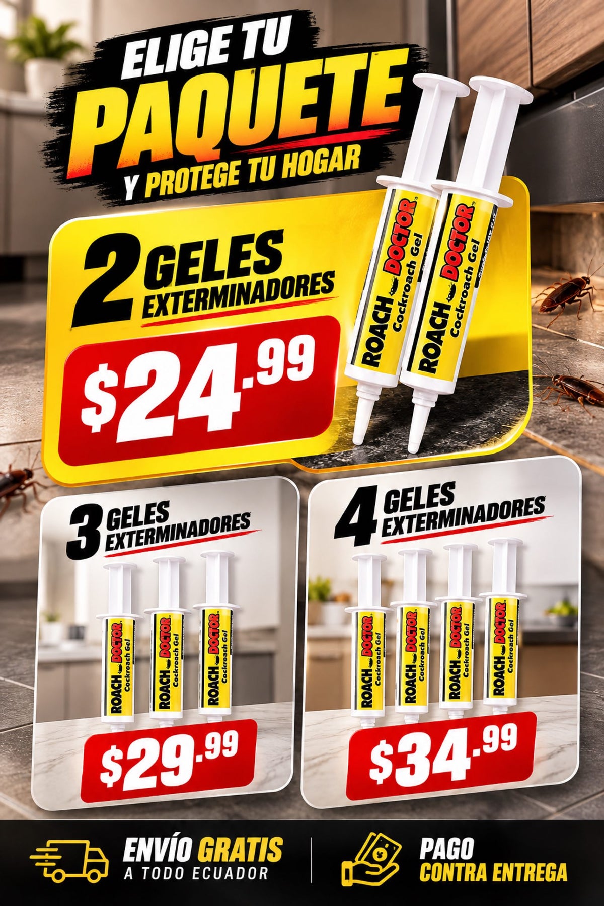 Gel Exterminador de Cucarachas