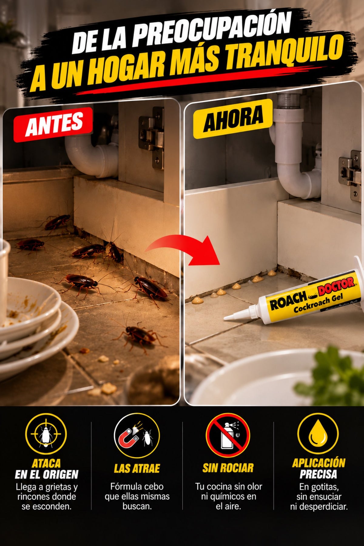 Gel Exterminador de Cucarachas