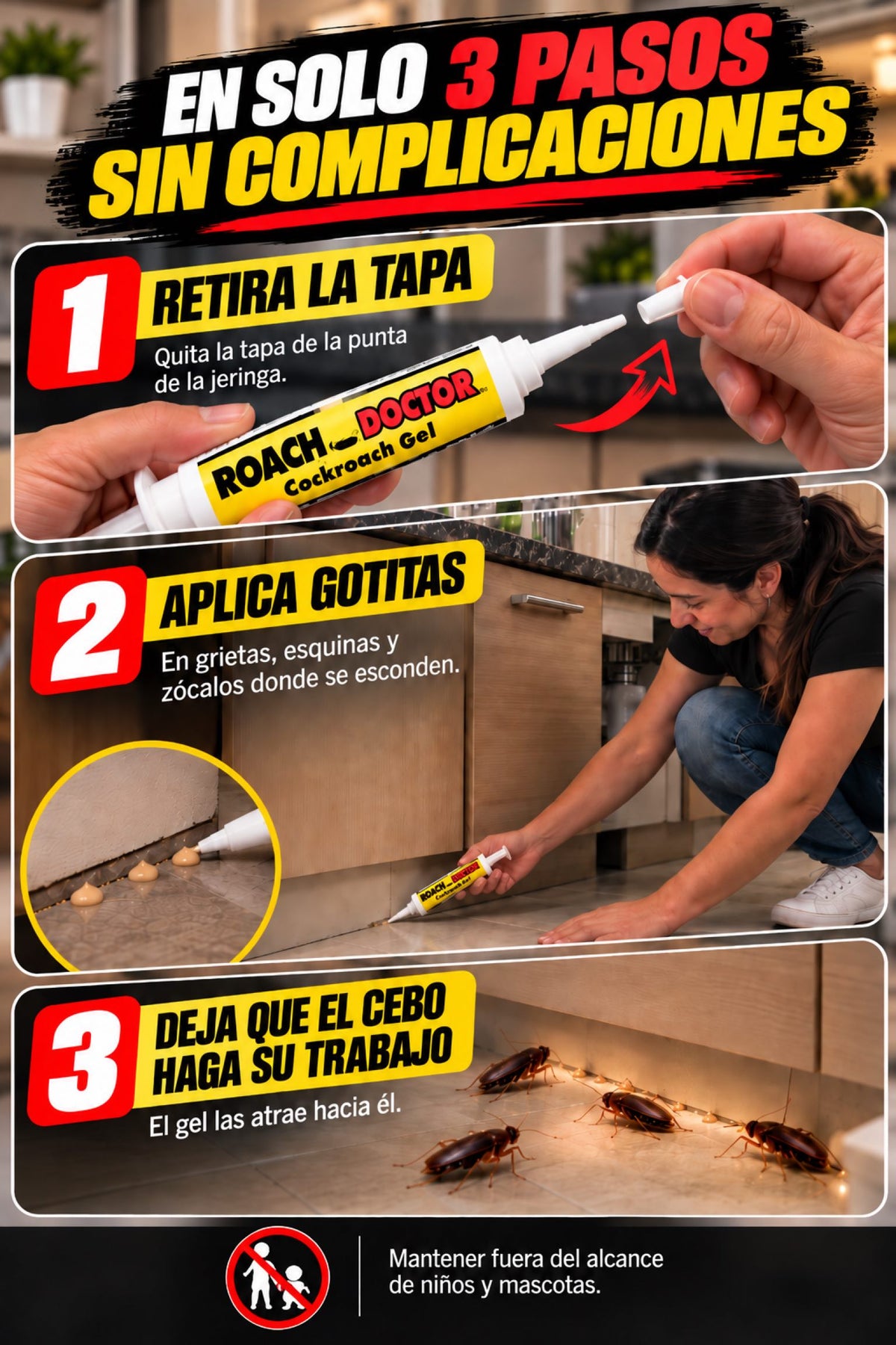 Gel Exterminador de Cucarachas