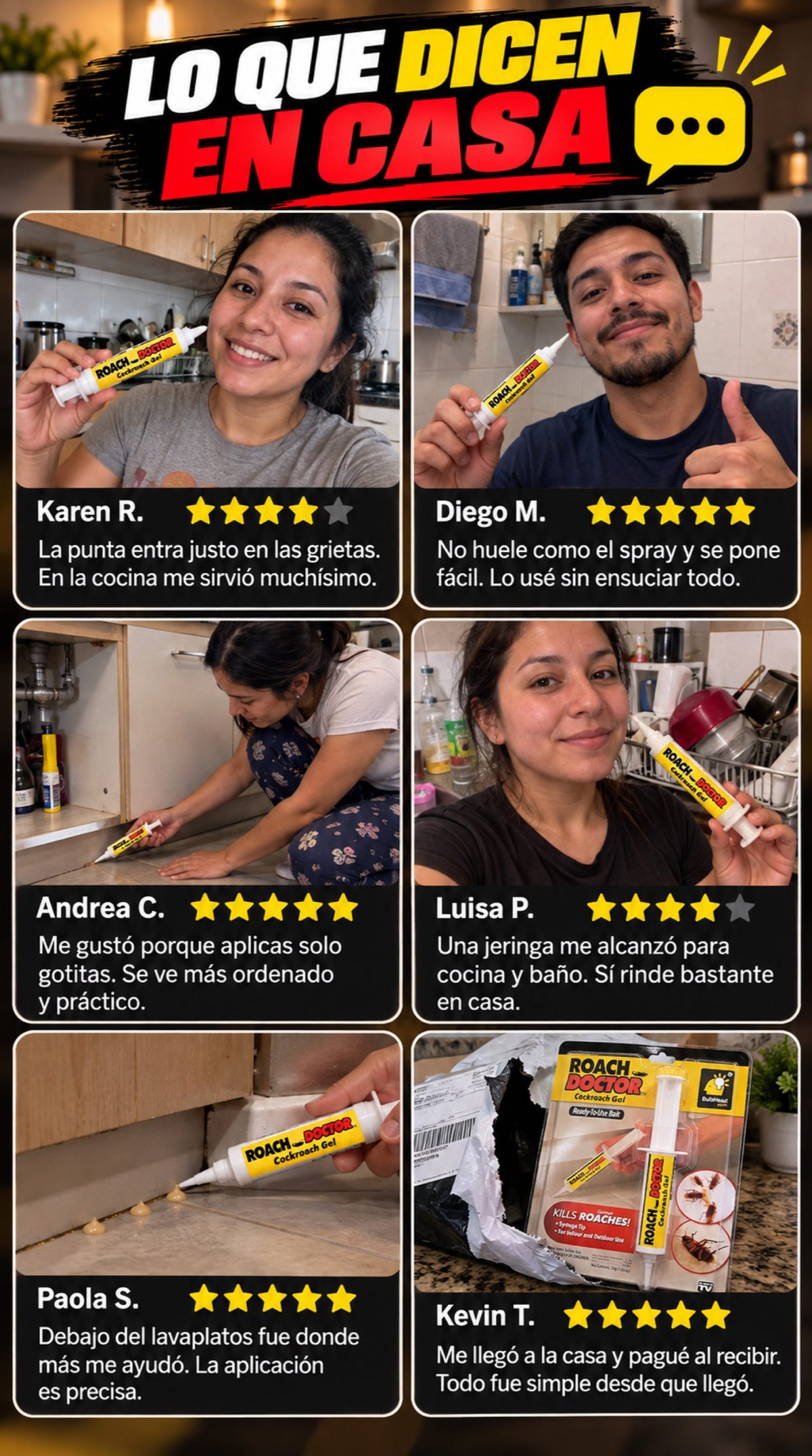Gel Exterminador de Cucarachas