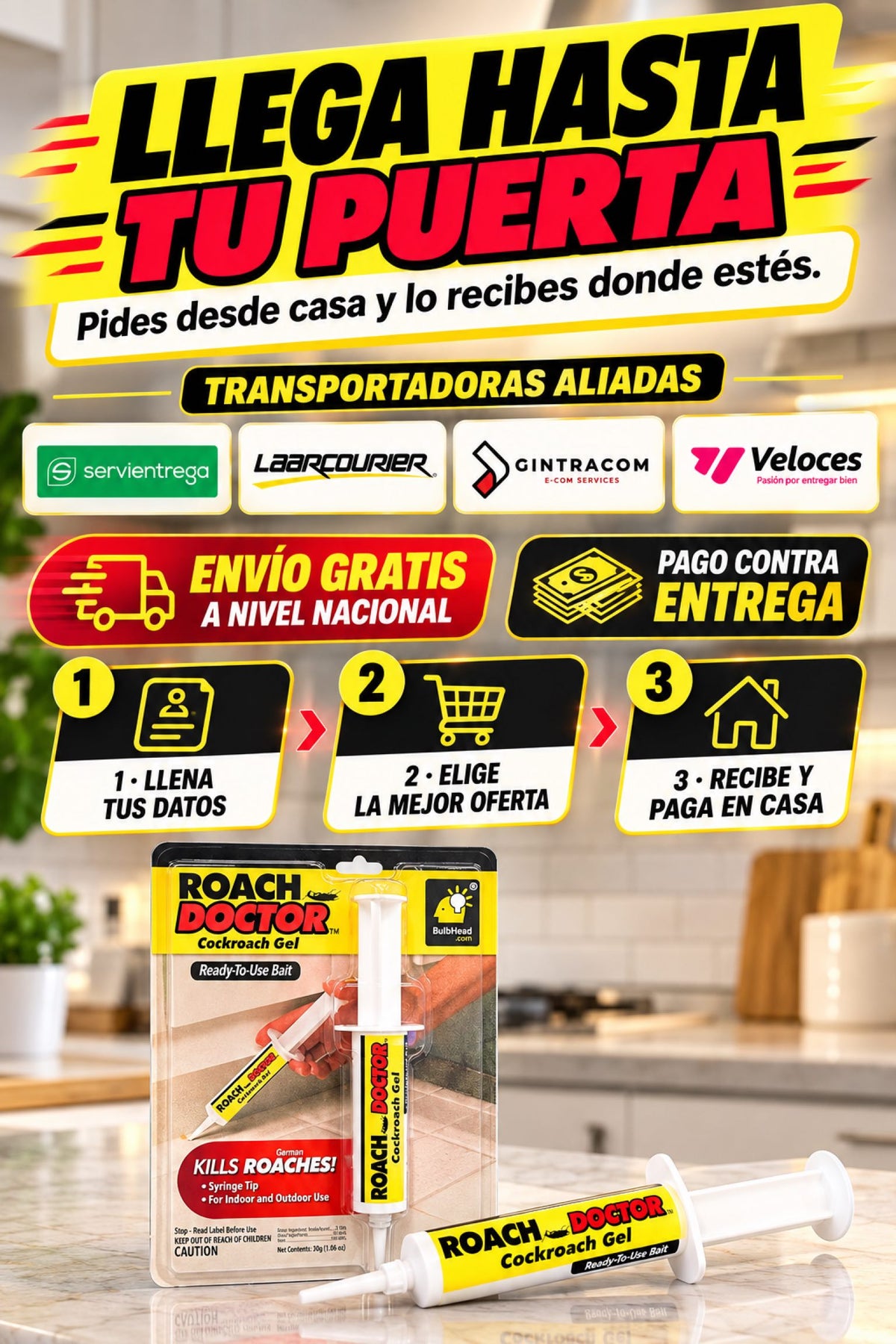 Gel Exterminador de Cucarachas