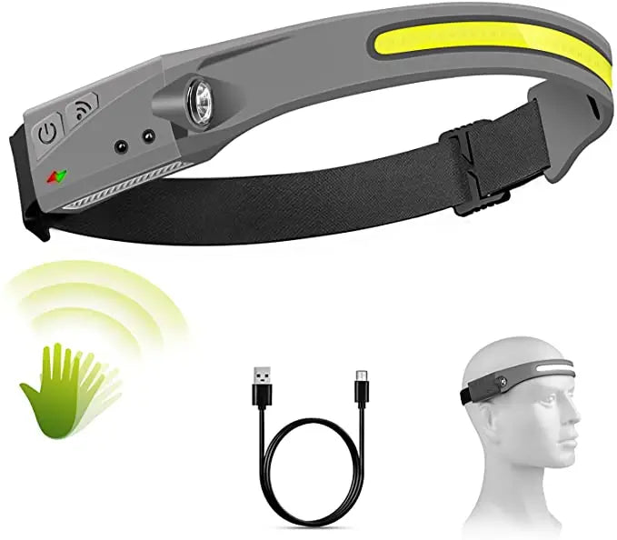 Linterna led de cabeza recargable