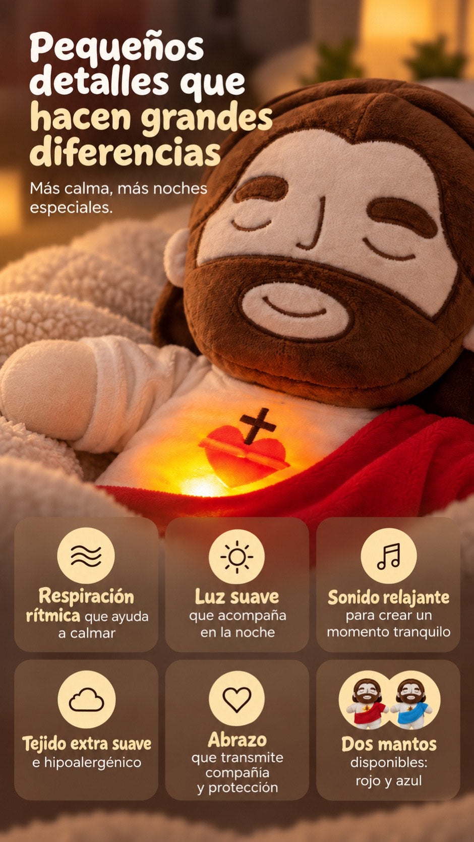 Peluche Jesus que Respira