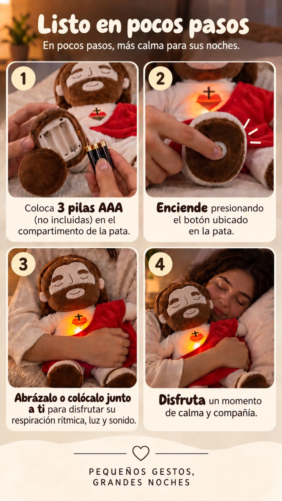 Peluche Jesus que Respira