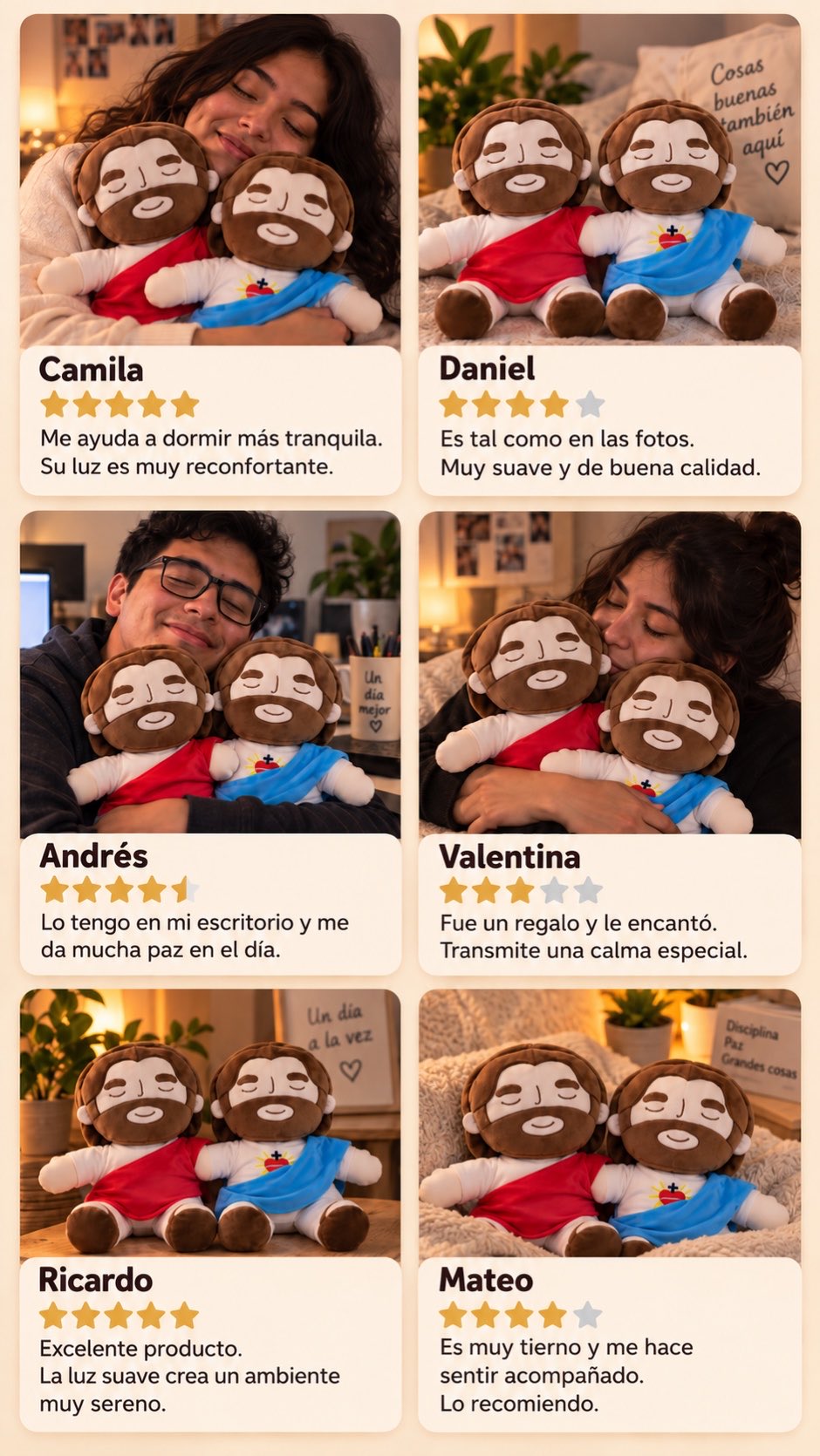 Peluche Jesus que Respira